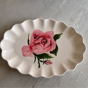 NWT Threshold Beautiful Rose Platter
